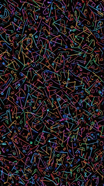 Diseño de líneas fluorescentes en movimiento sobre fondo oscuro
